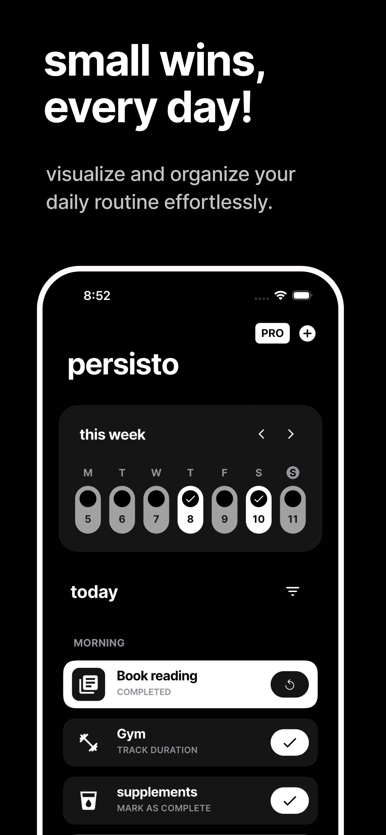 Persisto App Screenshot 1